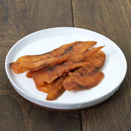 【江戸屋】鮭とばスライス昆布醤油味45g（3706）日高昆布醤油が香るやわらか食感の鮭とば