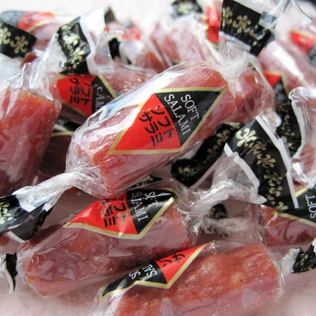 【江戸屋】ミニソフトサラミ40g（14964）ひと口サラミ スパイスが程よく効いた 豚肉×牛肉 やわらか食感 おつまみ・おやつに