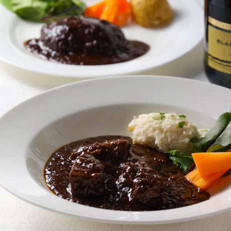 doyell 月夜のごちそう帯広ビーフセットｰ宵-（410287）【お取り寄せ・送料無料】ハンバーグ＆ビーフシチュー各2袋。十勝帯広牛の旨味を贈る。お取り寄せ・ギフト。