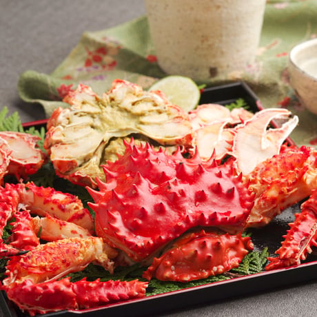 北海道産ゆで花咲がにカット2尾（430265）【送料無料】希少な「幻の蟹」。濃厚な旨味と太い繊維の食べ応え。カット済み。お取り寄せ・ギフト。