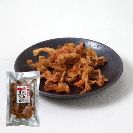 【江戸屋】焼帆立貝ひも明太子味50g（4395）国産帆立の甘みと明太の辛みが調和した贅沢おつまみ