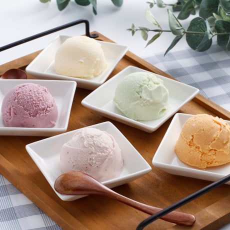 乳蔵アイスクリーム5個（110167）北海道ミルクと5種のフルーツを味わうアイスセット　送料無料　差し入れ　お取り寄せ　お中元　お歳暮　ギフト　贈答品