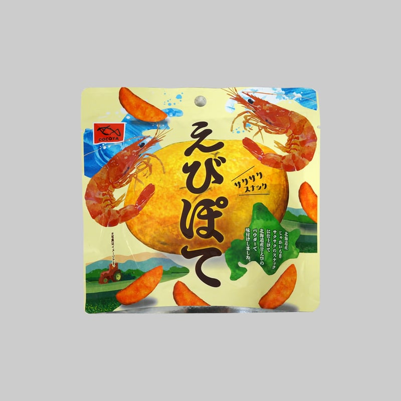 えびぽて35g（8724）北海道産皮付きポテト×日本海産甘エビの贅沢