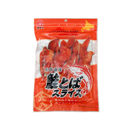 【江戸屋】鮭とばスライス77g（3709）北海道産鮭を丁寧に仕上げたやわらか食感の鮭とば