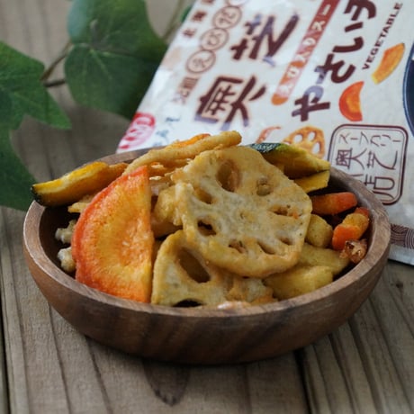 【江戸屋】やさいチップス えび入りスープカレー味41g-奥芝商店-（17033）4種の野菜×小えびの香ばしスナック
