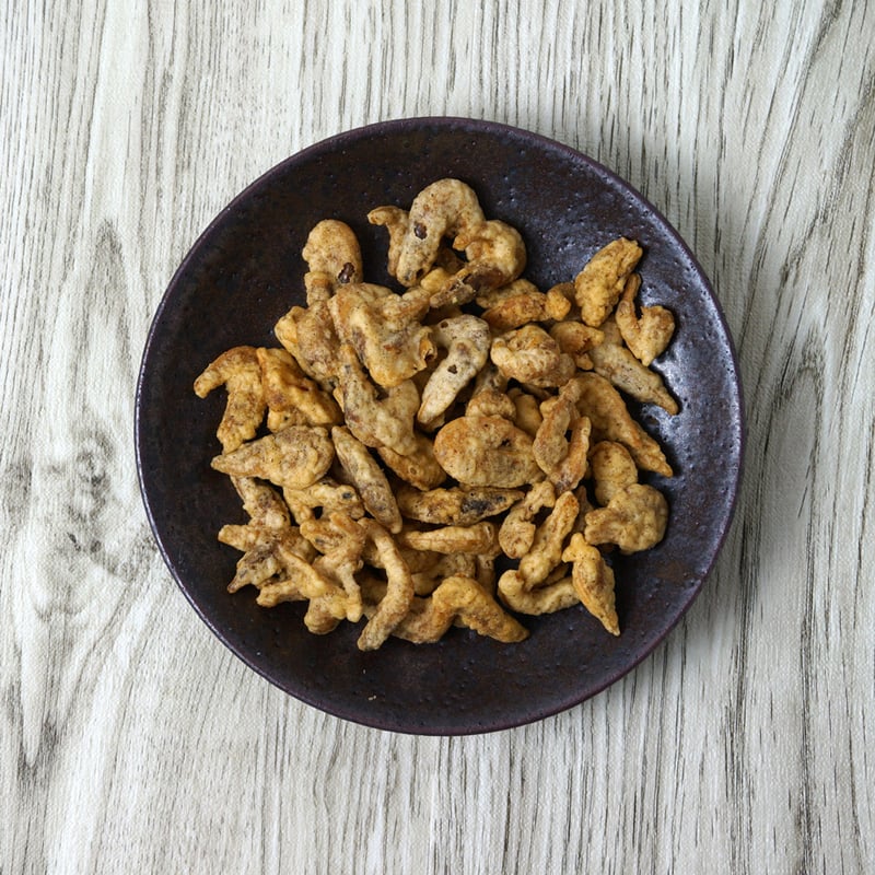 江戸屋】えび天やみつきにんにく味35g（5808）十勝産にんにく使用
