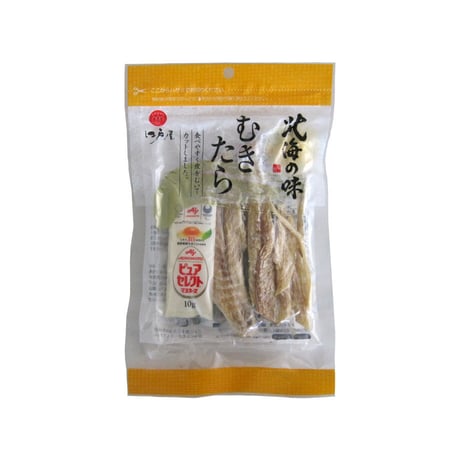 【江戸屋】むきたら20g（2437）タラの身を食べやすくむいた素朴なおつまみ マヨネーズ付きで味変も楽しめる