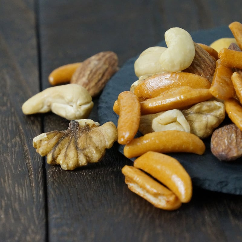 江戸屋】燻製極（くんせいきわみ）柿の種＆ミックスナッツPET100g