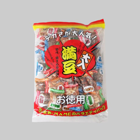 【江戸屋】大入満豆630g（7390）柿ピー・バタピー・コーヒーピー・フライビンズのバラエティ豆菓子詰合せ