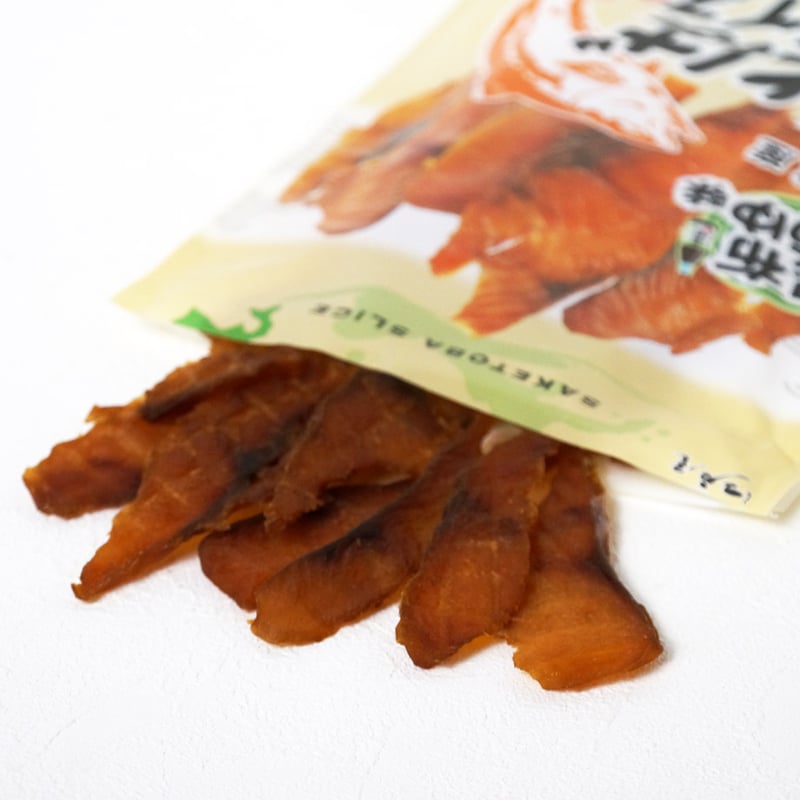 江戸屋】鮭とばスライス昆布醤油味45g（3706）日高昆布醤油が香る