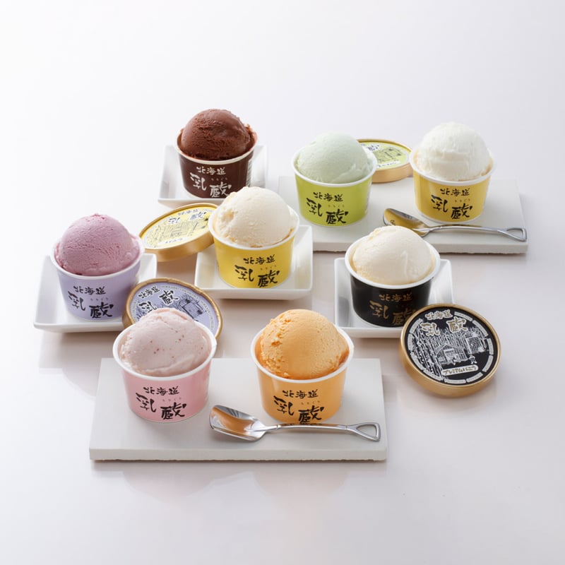 北海道アイスクリーム8個 - 母の日ラッピング -（110201）【送料無料