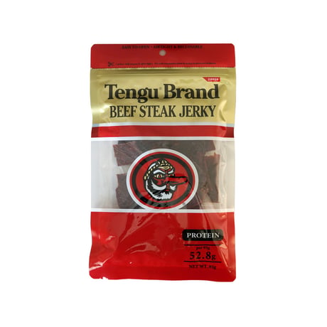 テングビーフジャーキー93g（14904）伝醤油味 100％赤身ももステーキ肉使用 濃厚旨みのおつまみ