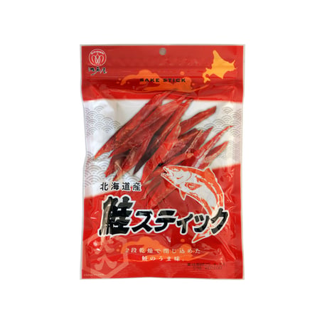 【江戸屋】鮭スティック59g（3694）北海道産鮭を皮むき加工した上品な旨みの鮭とばスティック