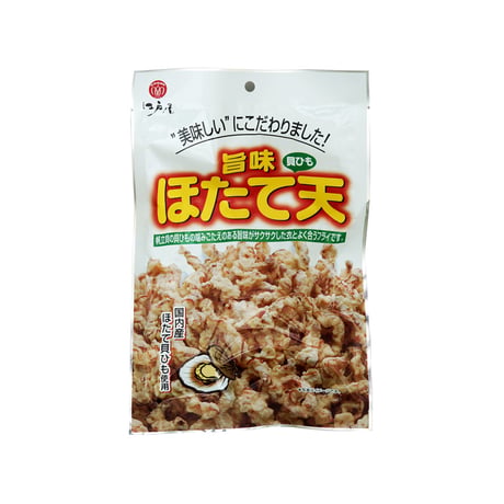 【江戸屋】旨味ほたて天80g（5766）国産ほたて貝ひも使用 サクサク衣のフライスナック おつまみ