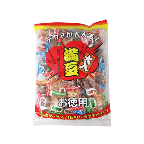 【江戸屋】大入満豆630g（7390）柿ピー・バタピー・コーヒーピー・フライビンズのバラエティ豆菓子詰合せ