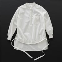 motone ユニセックス　エンゲイシャツ　白×白