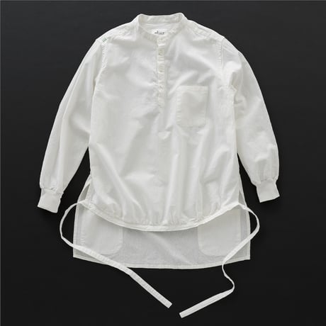 motone ユニセックス　エンゲイシャツ　白×白