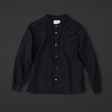 motone ユニセックス　マルチポケットシャツ　黒×黒