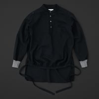 motone ユニセックス　エンゲイシャツ　黒×グレー