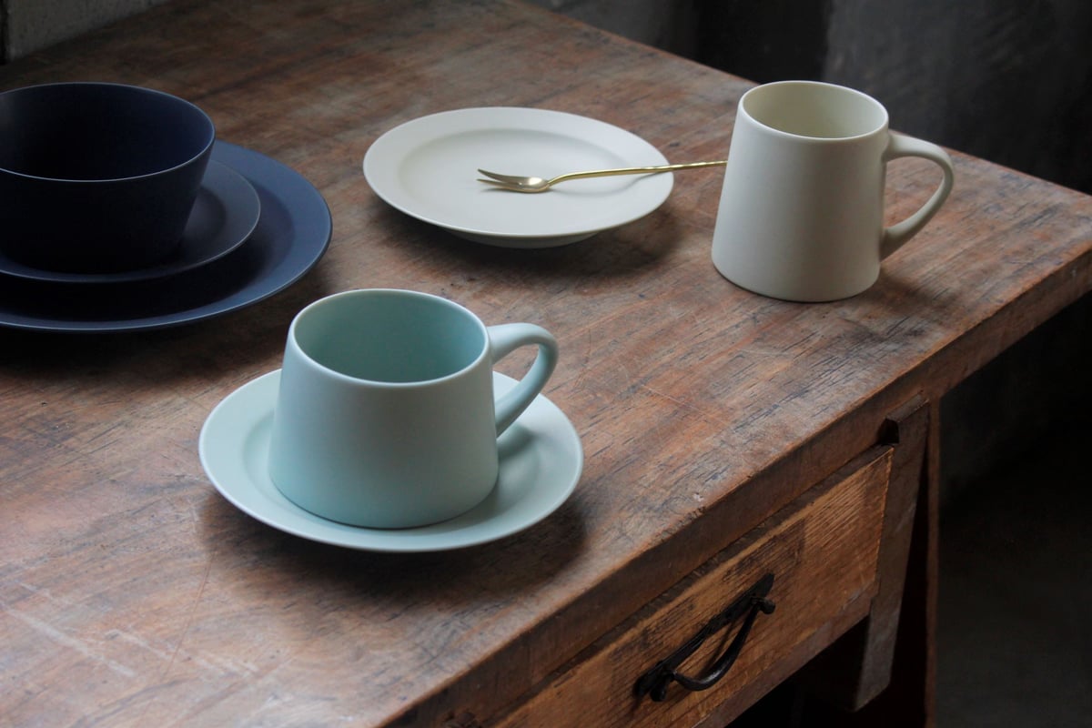 KANEAKI SAKAI POTTERY flat プレート 5寸 Loops On