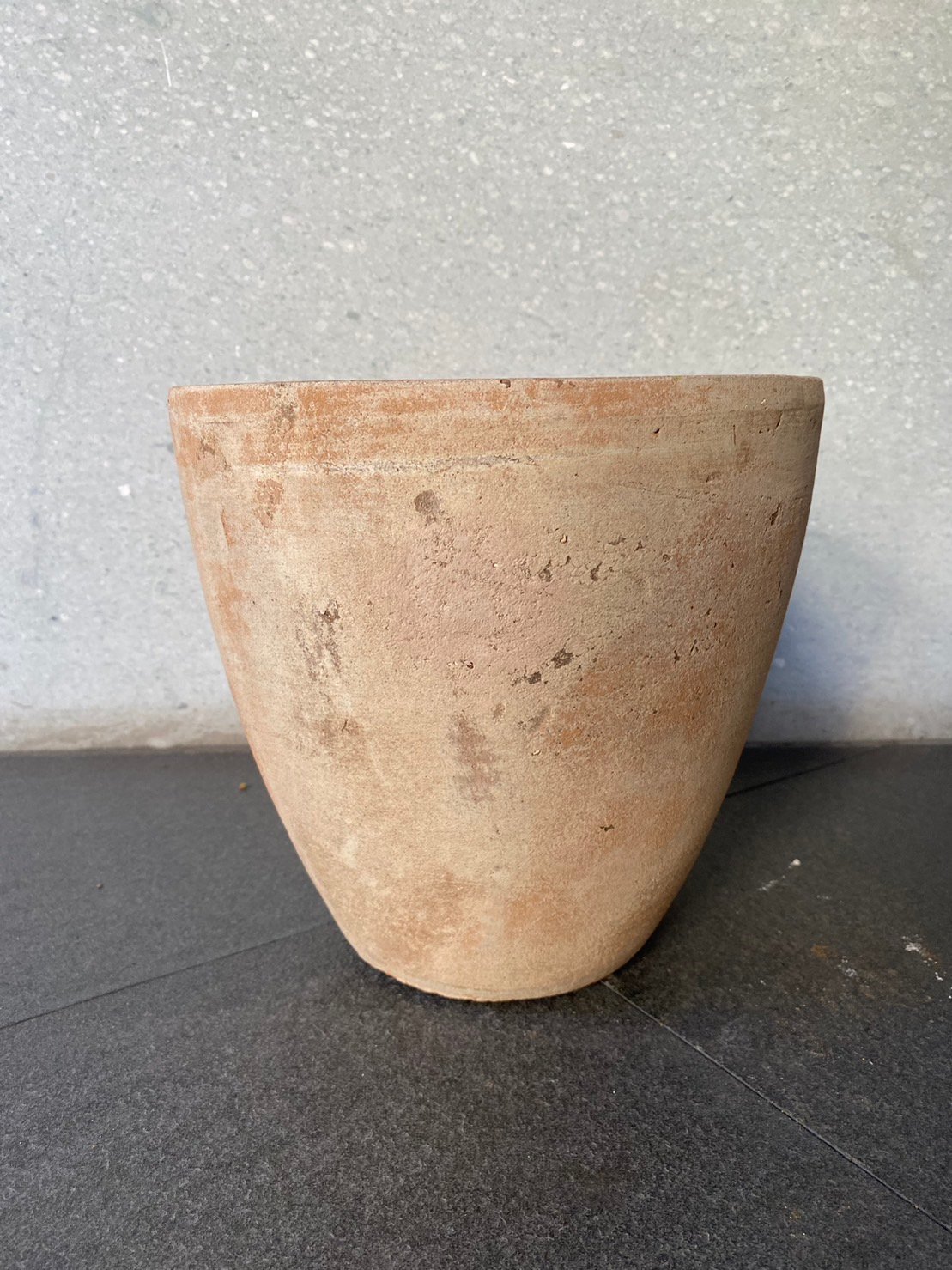 ️【希少・廃盤】 イタリア製 アンティーク 素焼き テラコッタ 植木鉢 鉢カバー イタリア製 テラコッタ植木鉢 大型 11号 赤土色 イタリアン
