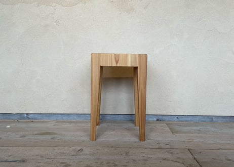 杉無垢チェアースツール　小口現しver.3