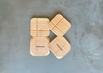 無垢コースター　　杉　　　　　　　　　4枚set