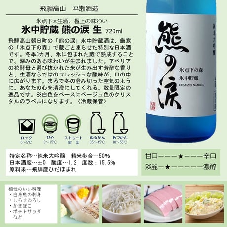 熊の涙生・秋神飲み比べセット  720ml×2本セット 2026年蔵出し