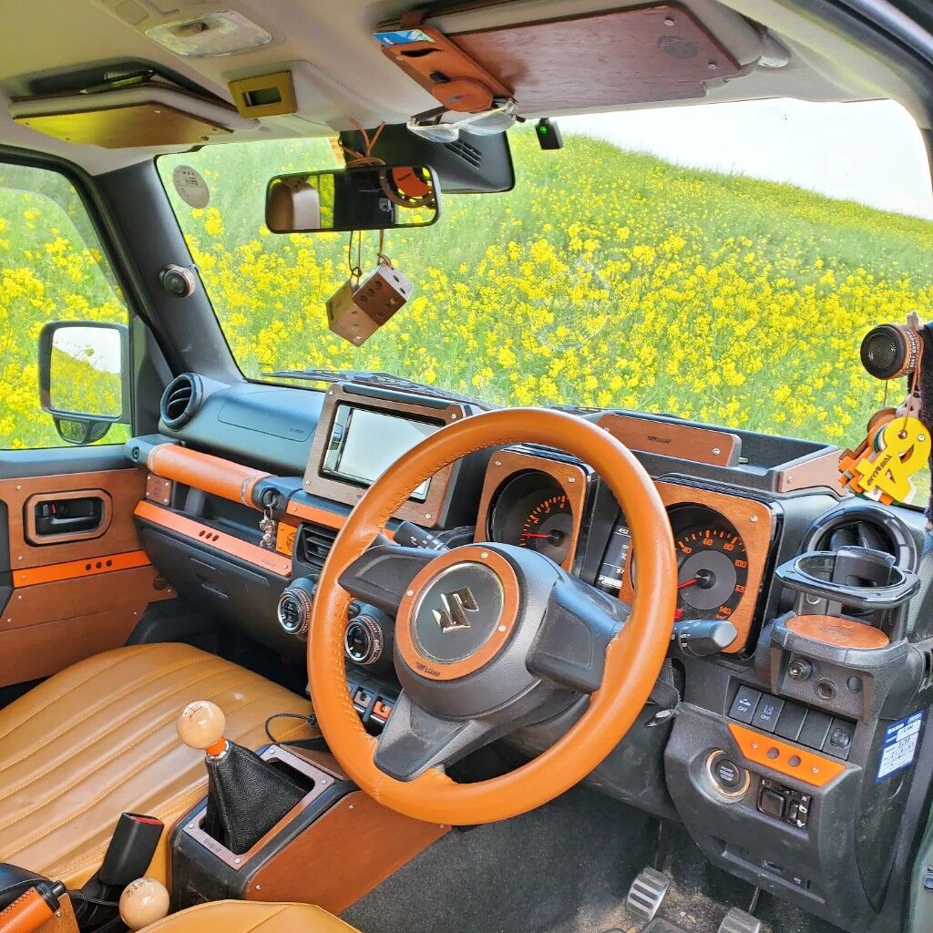 ウッドサンバイザー【ジムニーJB64専用品】 特別オーダー品/左ハンドル