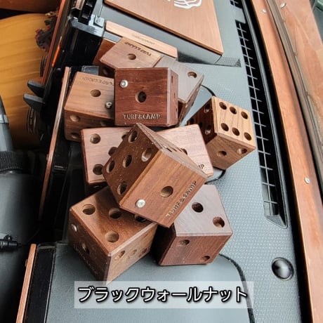 [TURF&CAMP 木製サイコロ]