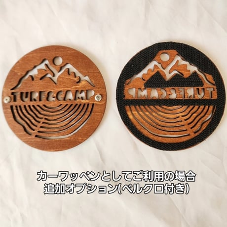 [TURF&CAMP木製ロゴストラップ]