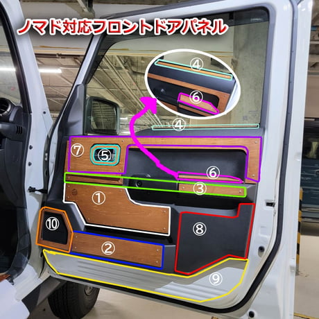 [フロントドア/②アンダーパネル] 新型ジムニー/シエラ/ノマド
