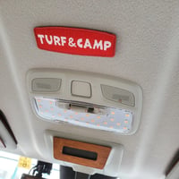 TURF&CAMP カーワッペン(赤)