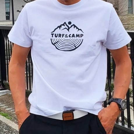 TURF&CAMP TEE SHIRTS(WHITE)