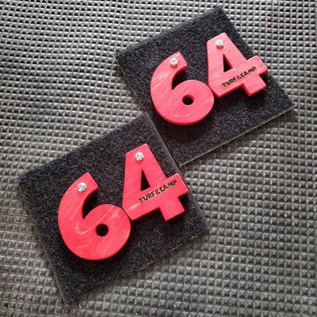 木製切り数字 64＆74