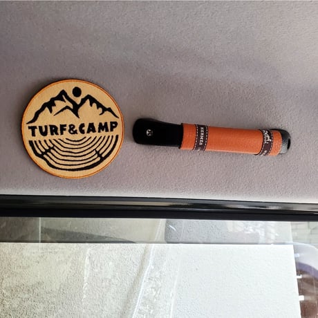 TURF&CAMP カーワッペン(丸型)