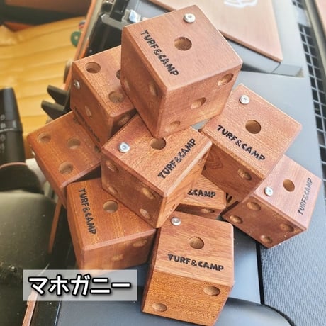 [TURF&CAMP 木製サイコロ]