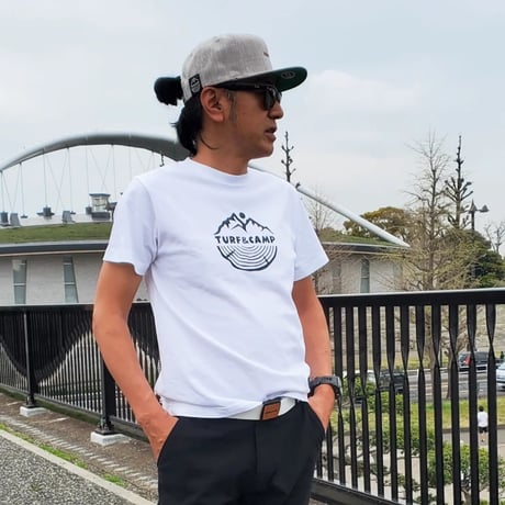 TURF&CAMP TEE SHIRTS(WHITE)