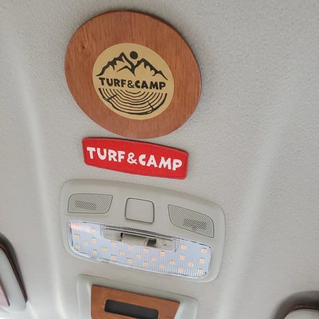 TURF&CAMP カーワッペン(赤)