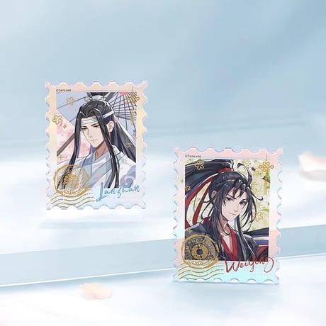 魔道祖師　南漫社　オーロラアクリル切手（春花宴）【お取り寄せ・日本から発送】