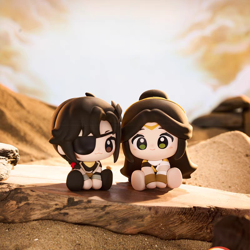 天官賜福 明月楼蘭シリーズ 座りポーズフィギュアブラインドボックス 天官賜福漫画 minidoll 明月楼蘭シリーズラバーフィギュア