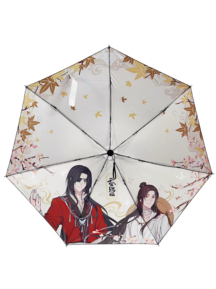 天官賜福　三郎　サン・ラン　ポーチ　折りたたみ傘 天官賜福アニメ 幸運石 折りたたみ傘（花相逢）【お取り寄せ・日本から