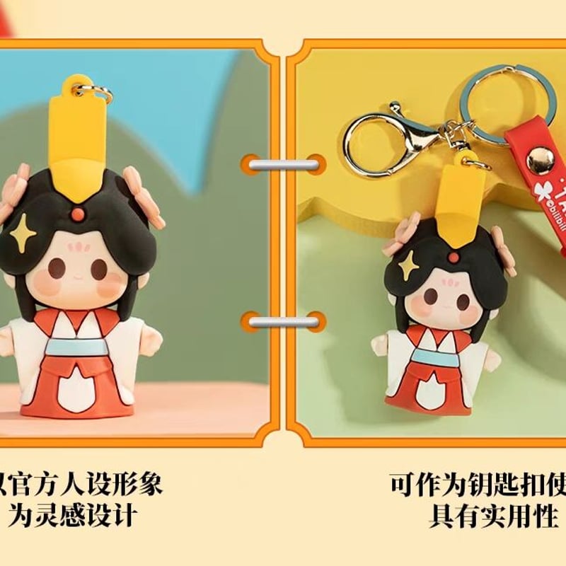 天官賜福 清漣蓮蓮シリーズ キーホルダー 天官賜福アニメ minidoll 清漣蓮蓮シリーズラバーチャーム【お