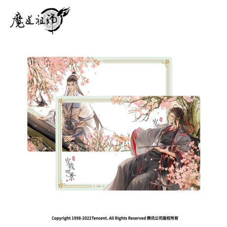 魔道祖師　南漫社　クリアカード2点セット（歳載四景・春）【現品・日本から発送】