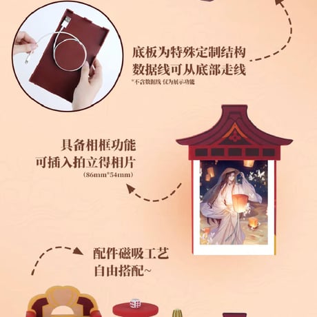 天官賜福アニメ　minidoll　フィギュア&置物セット　MINI SPACEシリーズ（極楽坊ver.）【お取り寄せ・中国から発送】