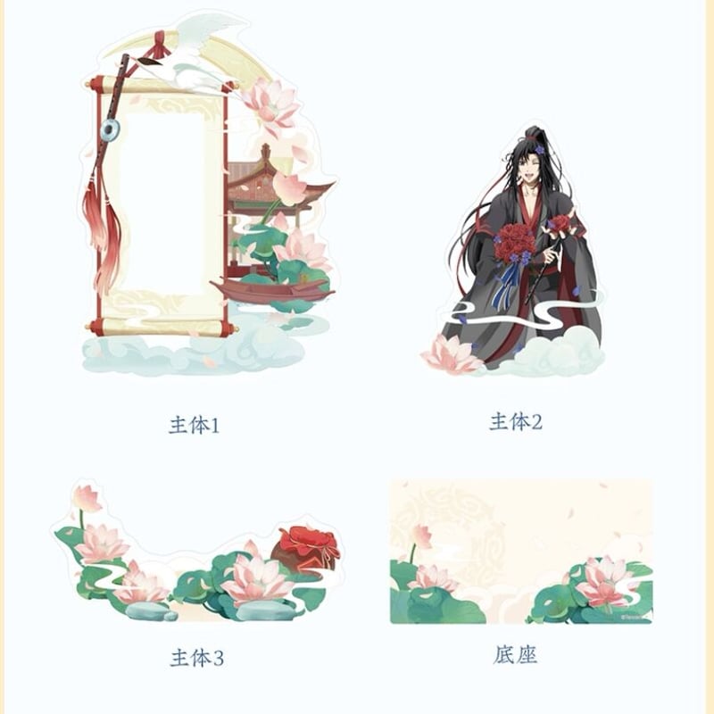 魔道祖師 蒼妹児 誕生日イラストアクリルスタンド・金章展示用スタンド