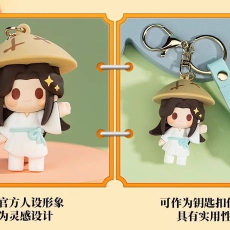 天官賜福アニメ　minidoll　ラバーチャーム・キーホルダー【お取り寄せ・日本から発送】