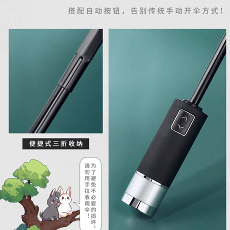 魔道祖師　幸運石　電動折り畳み傘【お取り寄せ・中国から発送】
