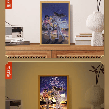 魔道祖師　3D-JP　ジグソーパズルライト（煙火人間/焔火之約）【お取り寄せ・中国/日本から発送】