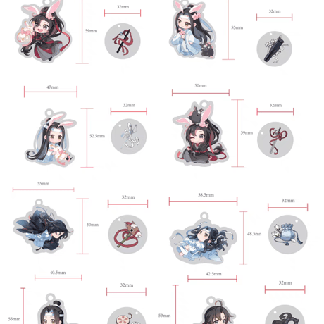 魔道祖師　楽由町　潋滟デフォルメチャーム（ブラインド仕様）【現品・日本から発送】